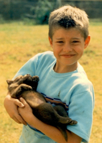 David Graham as a boy